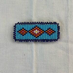 Native American Beaded Hair Barrette